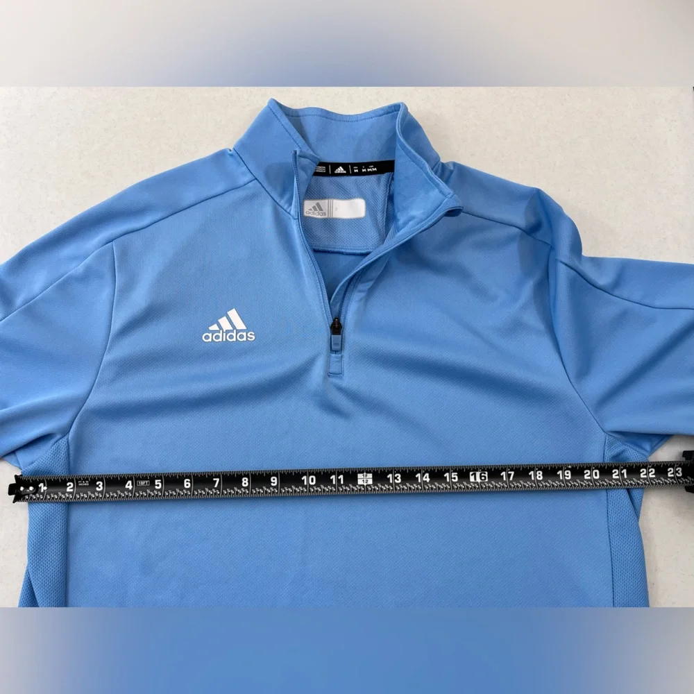 Adidas Men’s Performance 1/4 Zip Short Sleeve Polo. Size Medium.